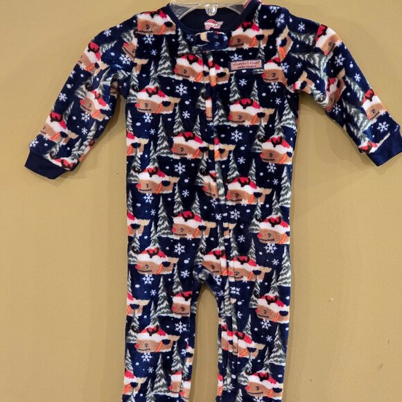 Vineyard Vines Holiday One-Piece Pajamas for Baby - NWT 6-12 months - Picture 1 of 4